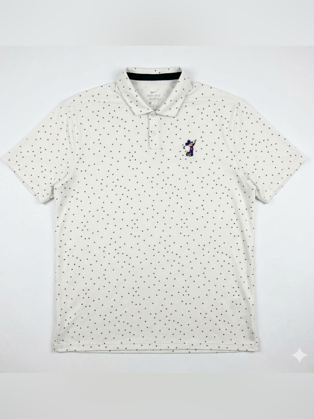 Nike Golf Dri-FIT Disney Parks Mickey Mouse Golfer Polo Shirt XXL white